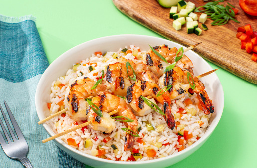 All-in-one-Shrimp-Skewers-with-Rice