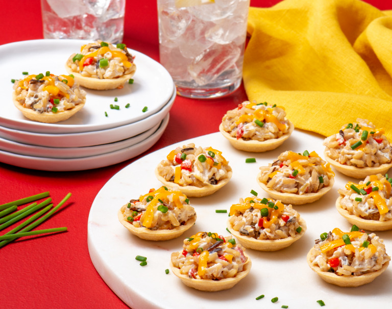 Cheesy Chicken & Wild Rice Bites
