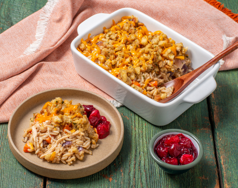 Cheesy Leftover Turkey Casserole