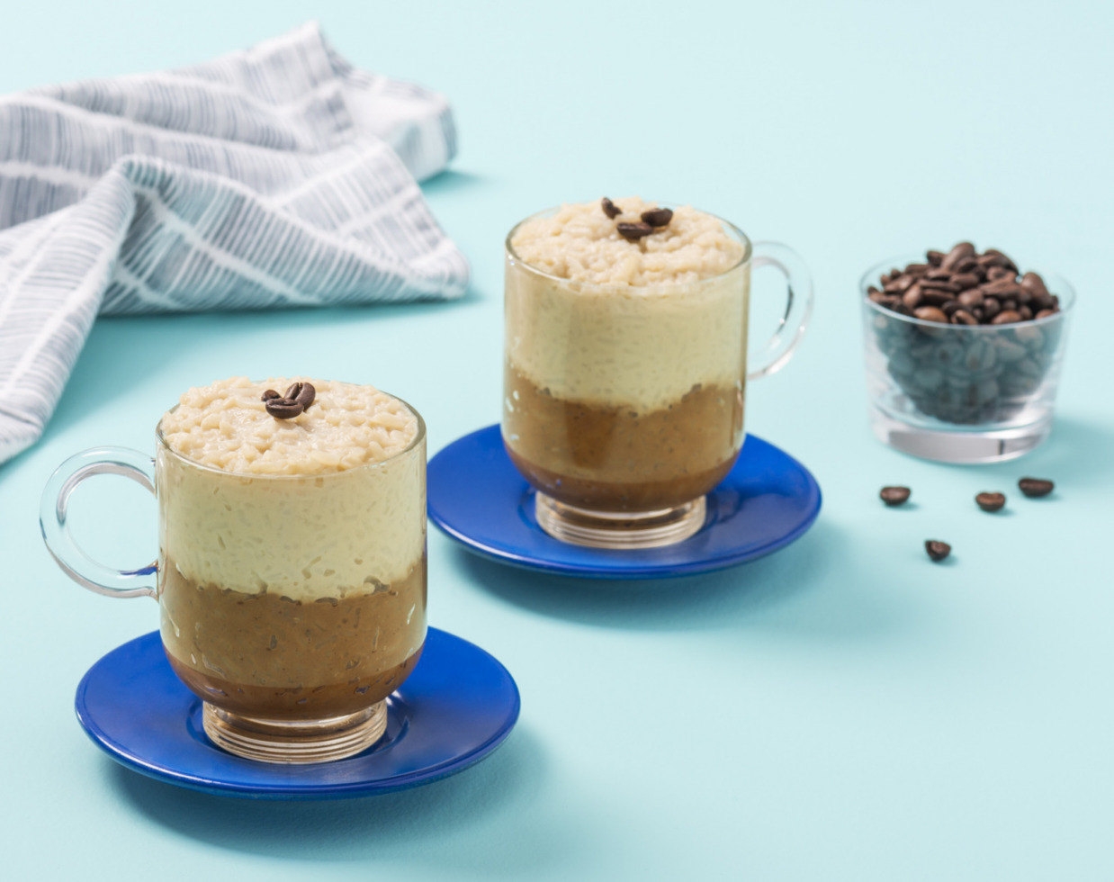 Coffee and Creamy Oat Milk Rice Pudding