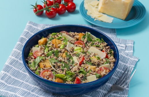 Caesar Salad with Rice and Quinoa