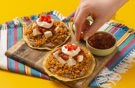 Chicken and Rice Tostadas
