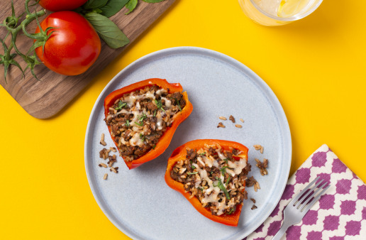 Rice and Quinoa Stuffed Pepper