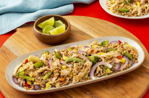 Whole Grain Sesame Chicken Stir Fry