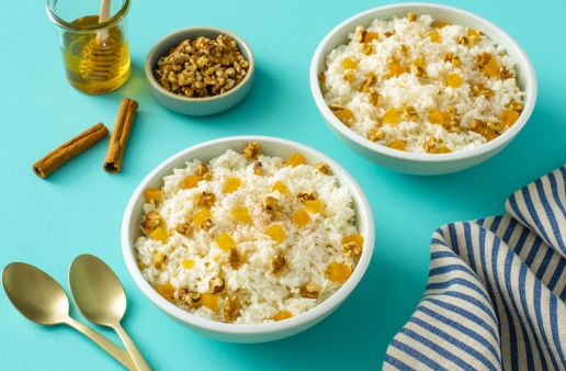 basmati with apricots walnuts yogurt and honey