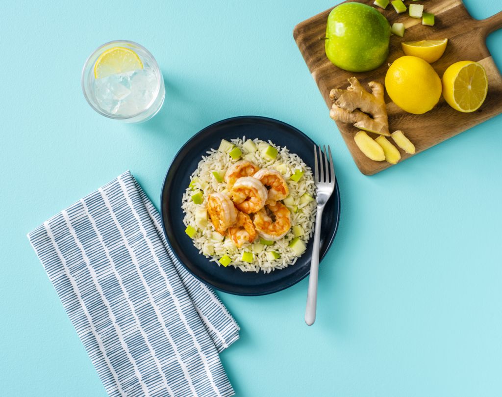 Green Apple Ginger Shrimp