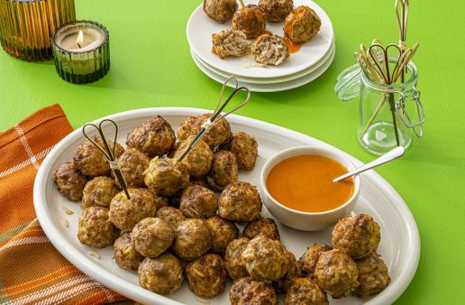 festive cocktail meatballs