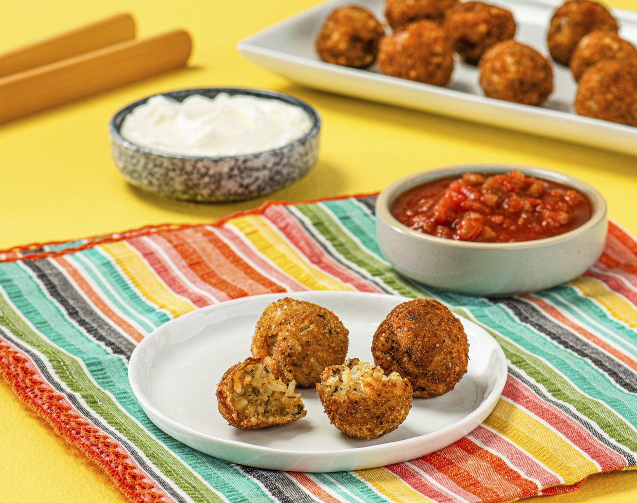 Cheesy Mexican Rice Bites