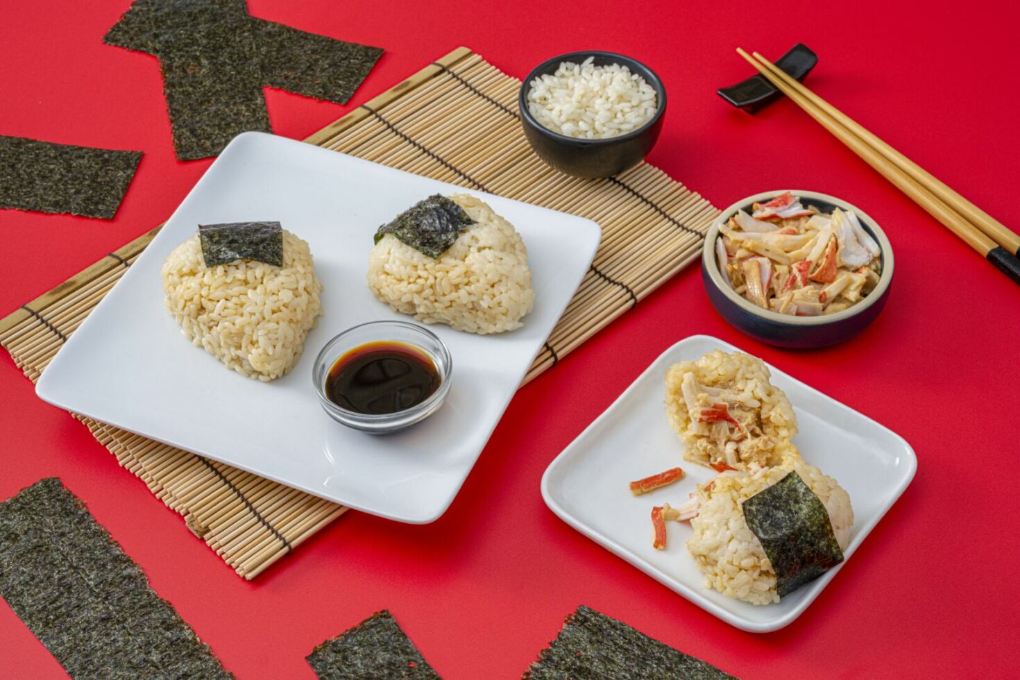 Spicy Crab Onigiri