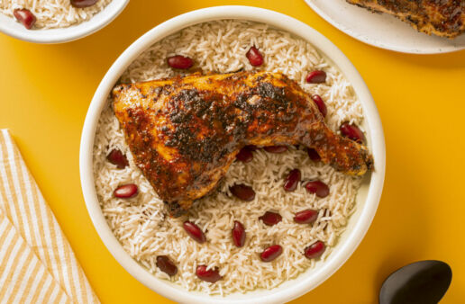 Carribean Jerk Chicken with Rice and Beans