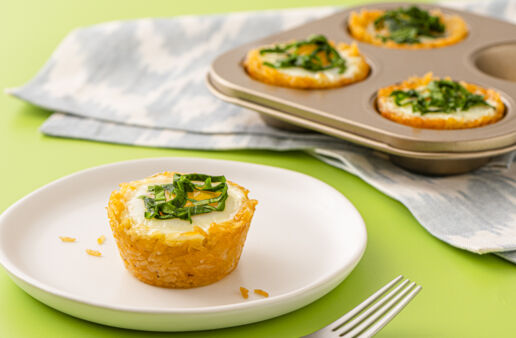 Crispy Rice Eggs in a Basket