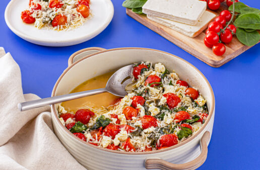 Spinach And Feta Rice Bake Recipe by Minute Rice