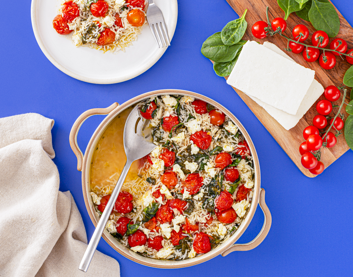 Spinach & Feta Rice Bake
