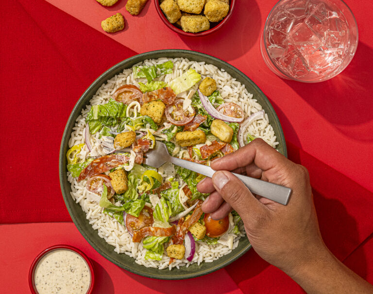 Italian Grinder Rice Salad