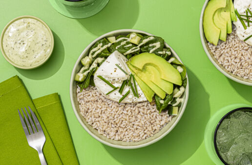 Green Goddess Rice Bowl with Burrata