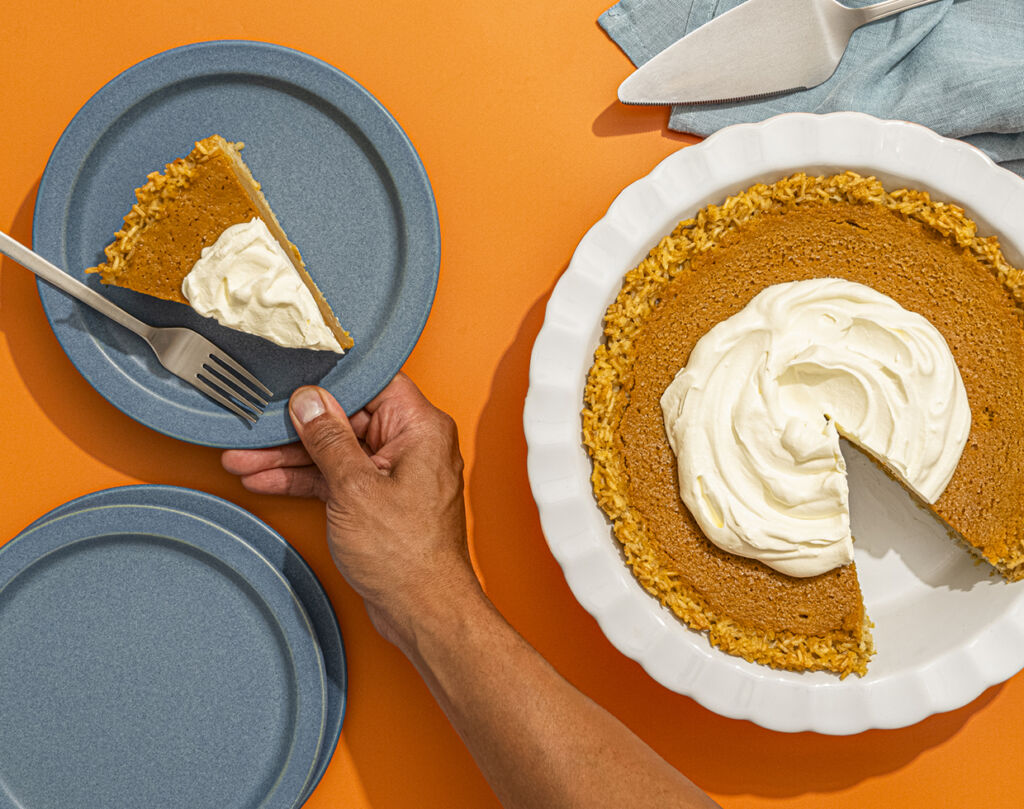 Sweet Potato Rice Crust Pie