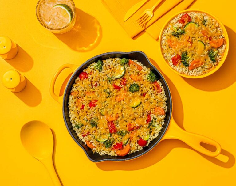 Quick & Cheesy Veggie Rice Bowl